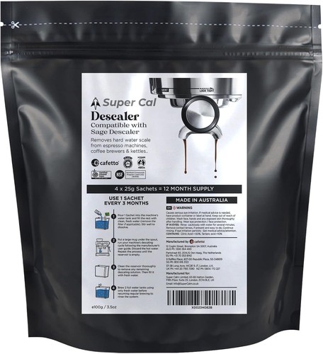 Coffee machine descaler 4x25g - coffee,